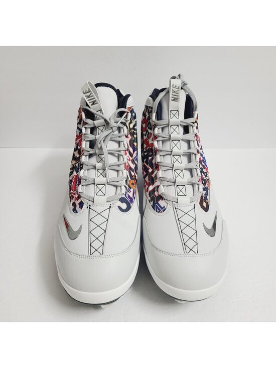 NEW Nike Griffey 2 Jackie Robinson Metal Baseball Cleats HV6878-001 Size 15 Gray main image 6